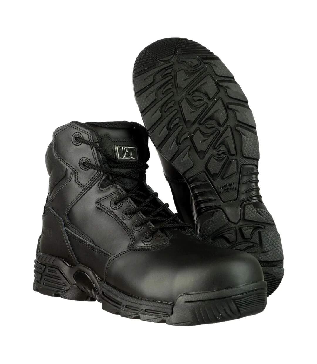 Unisex adult stealth force 6.0 leather safety boots black Magnum-4