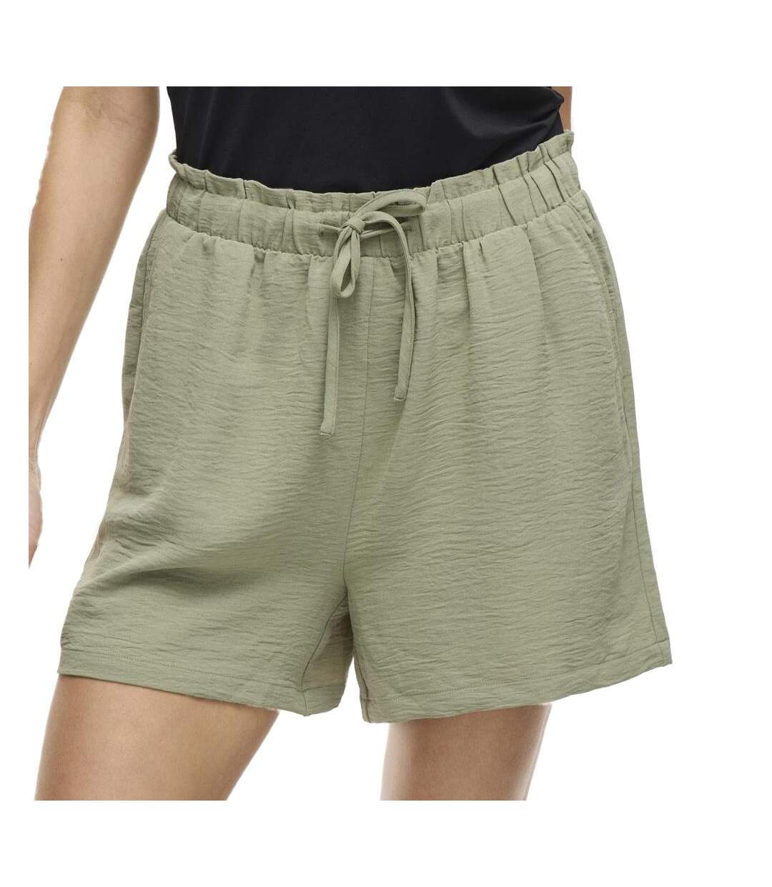 Short fluide vert femme vila josa-1