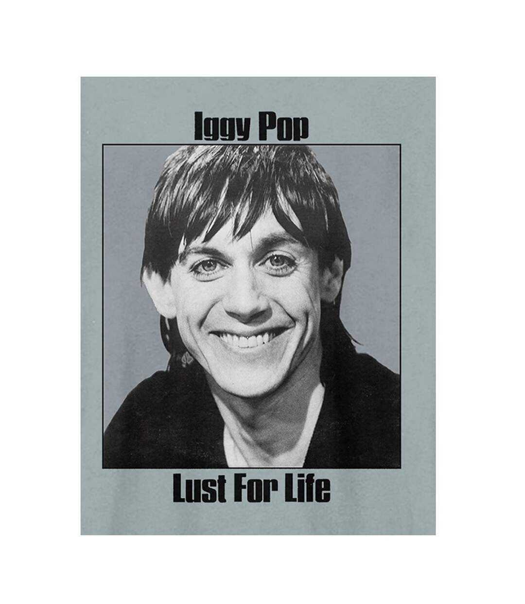 T-shirt Iggy Pop Lust For Life Adulte Bleu Amplified-2