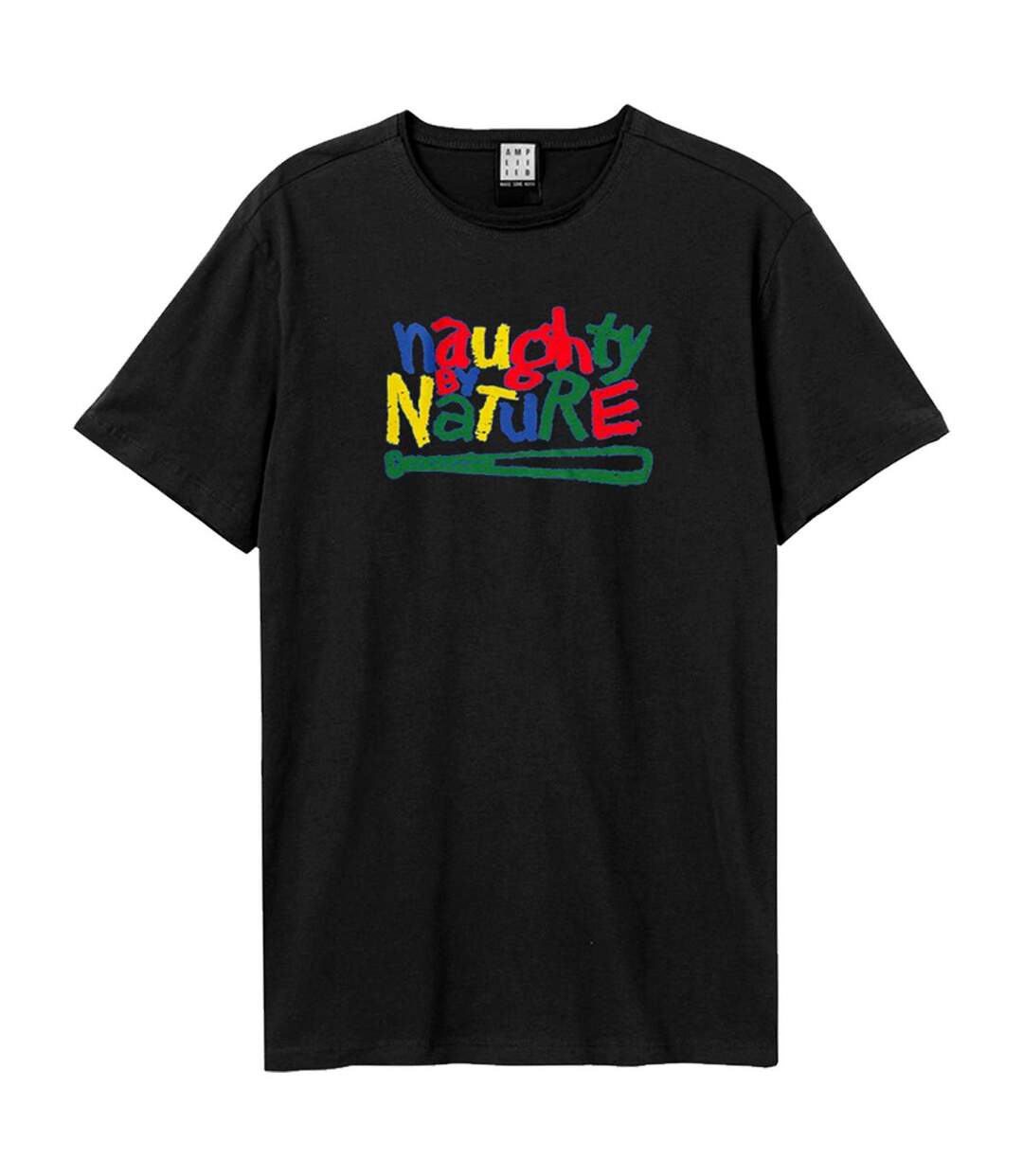 T-shirt colourful homme noir Amplified