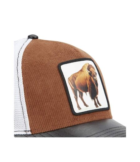 Casquette trucker avec filet souple en coton avec patch Bison Hatfield