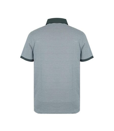 Polo Motif/style À Rayures Homme Anthracite Blanc Giorgio