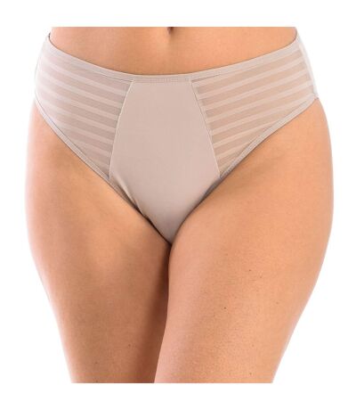 Microtulle panties with stripes for women, model BR603. Elegant, soft and with a perfect fit.