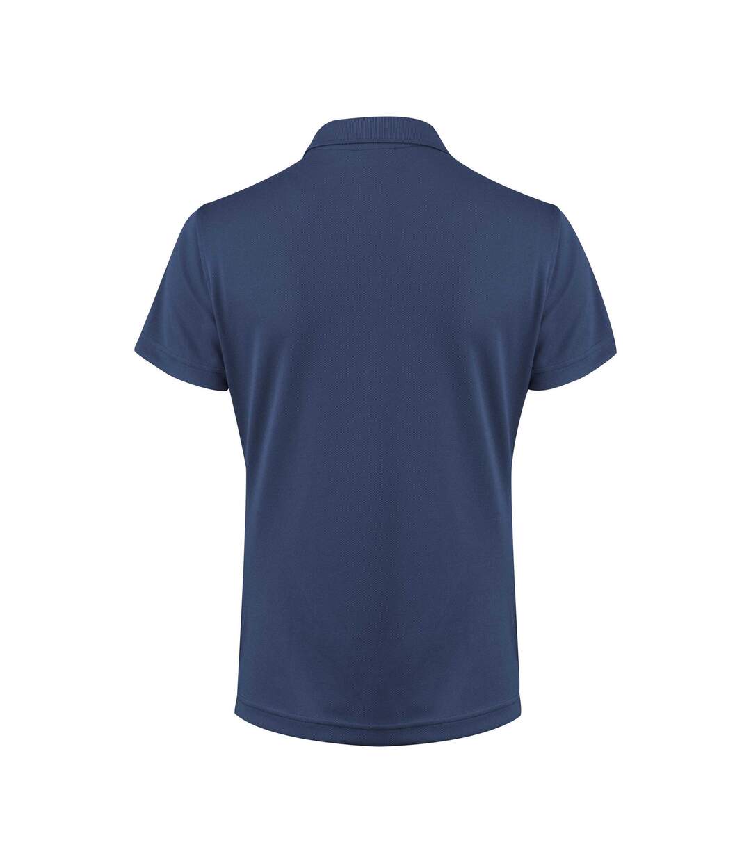 Womens/ladies Smash Polo Shirt Navy Printer RED-2