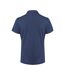 Womens/ladies Smash Polo Shirt Navy Printer RED-2