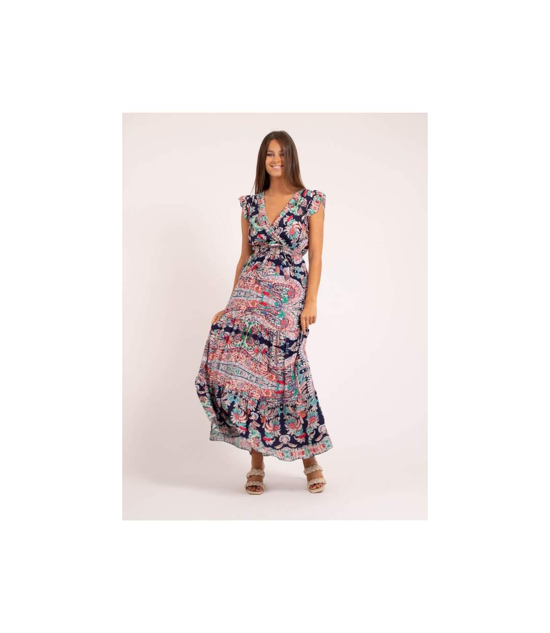 Robe longue motifs ILANIT - Dona X Lisa-1