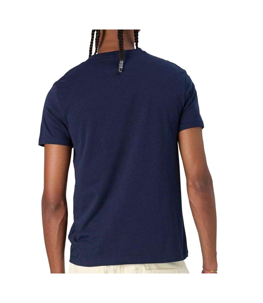 T-Shirt marine homme timberland sleeve-2