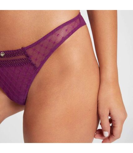 Tanga violet Cléo