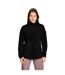 Womens/ladies Januki Half Zip Fleece Black Ziener-1