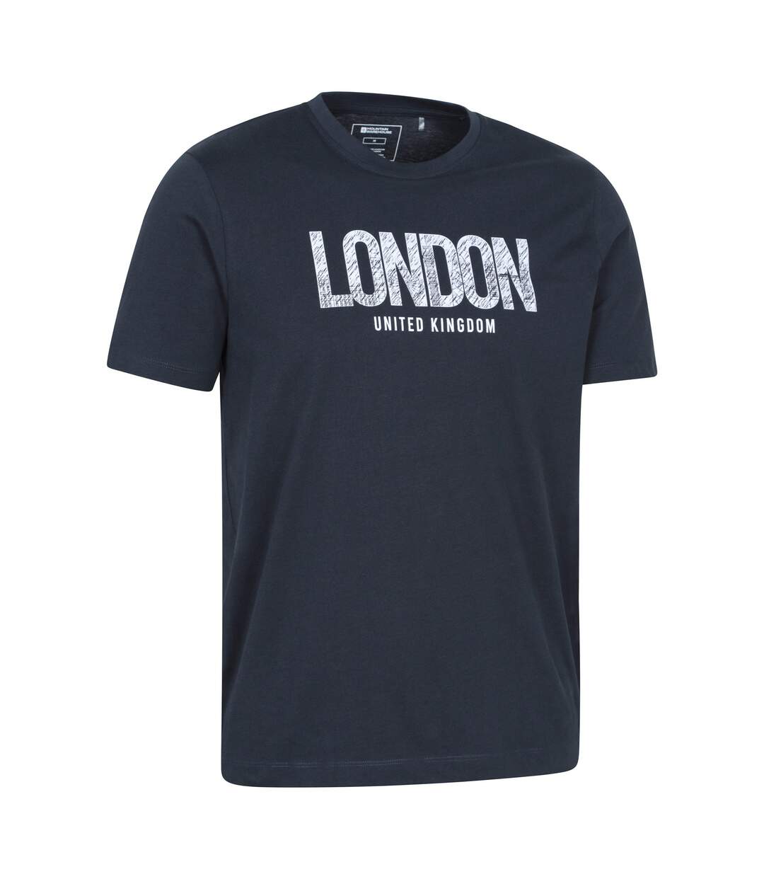 T-shirt Manches Courtes London Homme Bleu Marine Mountain Warehouse-3
