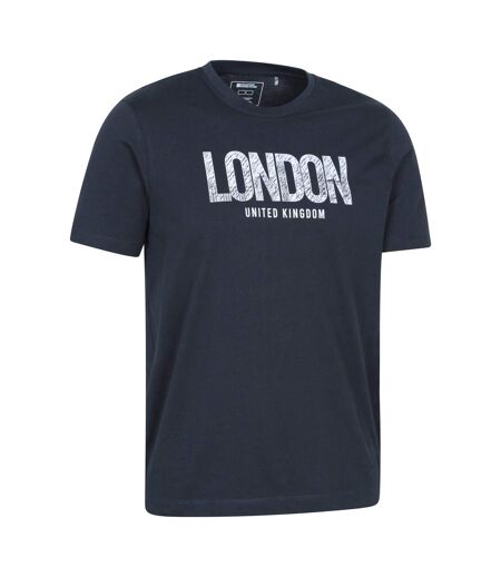 T-shirt Manches Courtes London Homme Bleu Marine Mountain Warehouse