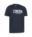 T-shirt Manches Courtes London Homme Bleu Marine Mountain Warehouse-3