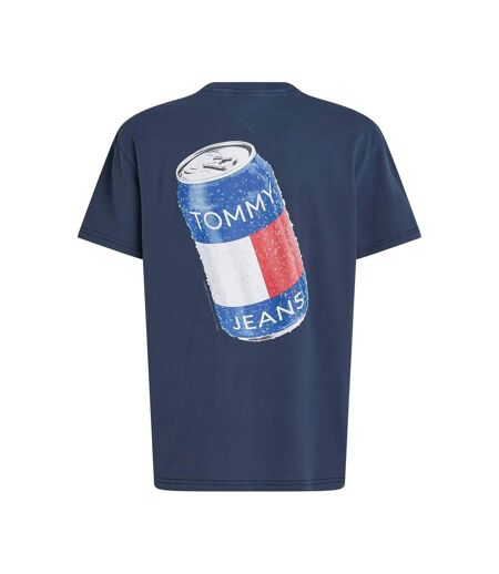 Mens Graphic Back Print T-shirt Blue Tommy Hilfiger