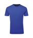 T-shirt Motif/style Texturé Homme Bleu Roi TriDri-1