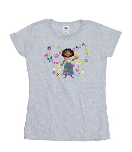 Disney - T-shirt ENCANTO MIRABEL BUTTERFLY - Femme (Gris chiné) - UTBI19536