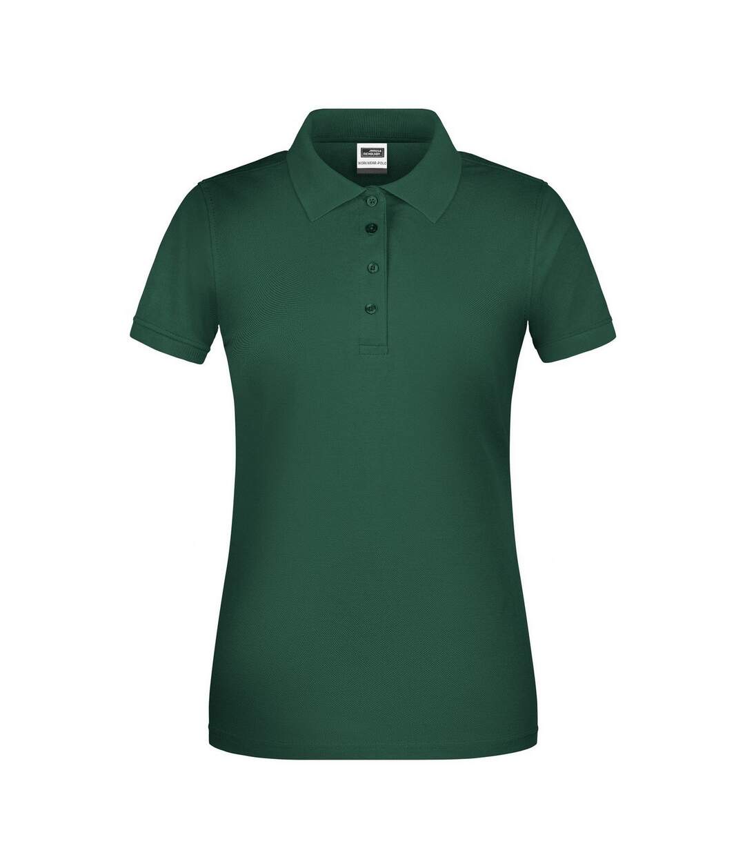 Polo Bio Workwear Femme Vert Foncé James And Nicholson-1