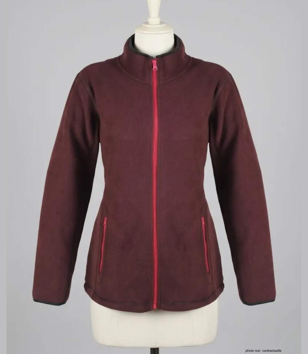Veste Polaire Femme Balkan1 Bordeaux - Ultra Chaude (Mayflower)-4