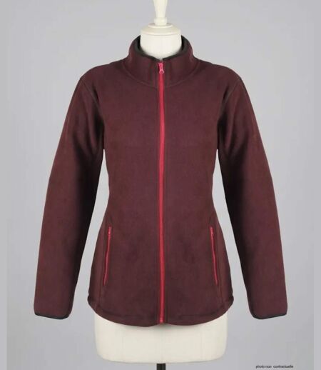 Veste Polaire Femme Balkan1 Bordeaux - Ultra Chaude (Mayflower)