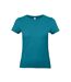 Womens/ladies e190 t-shirt diva blue B&C-1