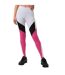 Womens/ladies Lux Colour Block Leggings Grey Reebok-1