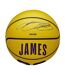 Ballon De Basket Motif/style Nba Lebron James Taille 3 Jaune Wilson-1