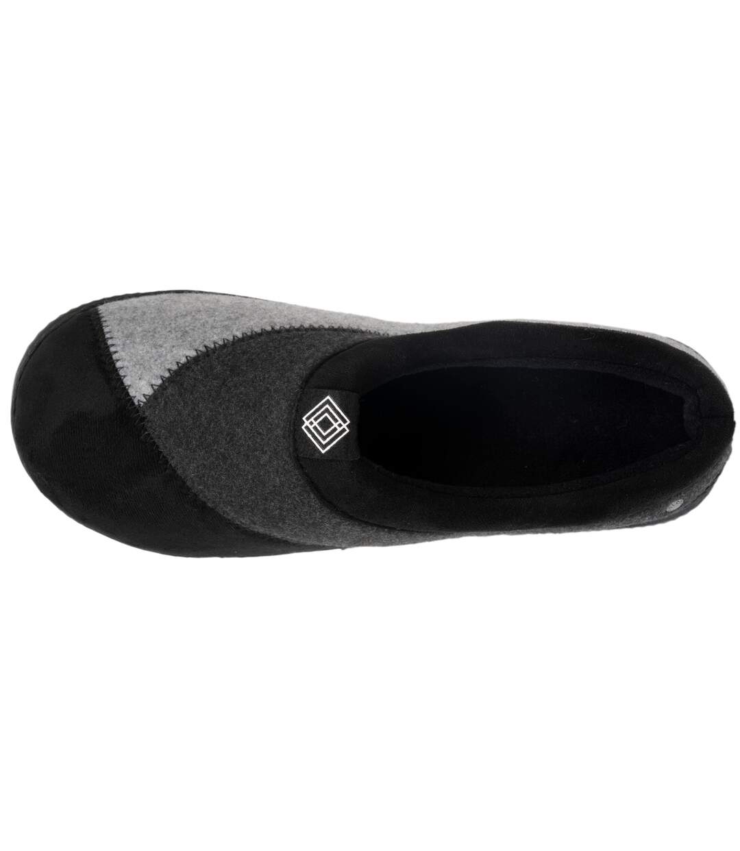 Isotoner Chaussons Mules homme polaire, chauds, semelle confort-3