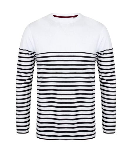 Front Row - T-shirt BRETON - Adulte (Blanc / bleu marine) - UTPC2943