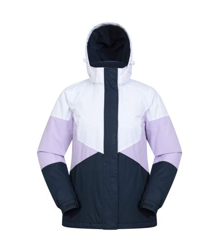 Womens/ladies Ski Jacket & Trousers Set Lilac Mountain Warehouse
