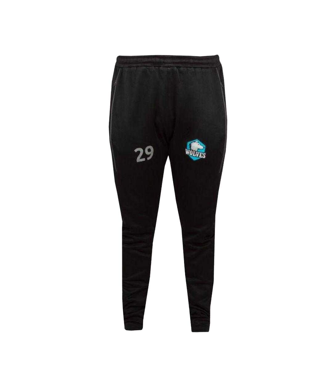 Pantalon De Jogging Motif/style Logo Teem Femme Noir Tempish-1