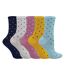 5 Pairs Ladies Multi Spot Socks - Soft Cotton Rich Polka Dot Everyday Socks-2