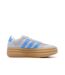 Baskets bleu clair femme adidas court bold-2