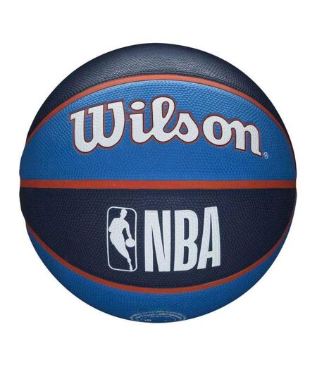 Ballon De Basket Motif/style Nba Oklahoma City Thunder Taille 7 Bleu Marine Wilson