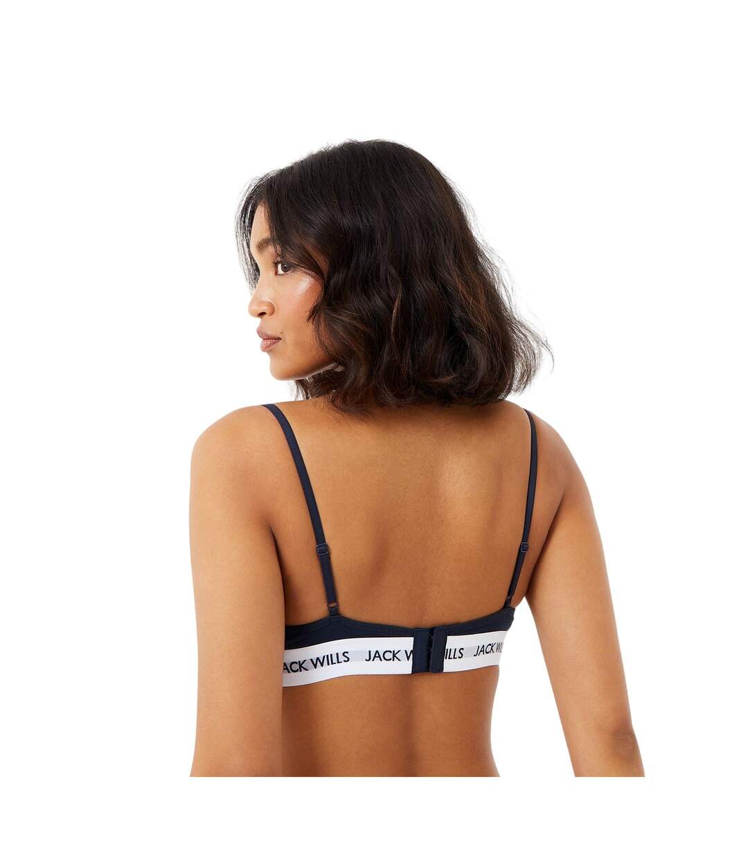 Pack Of 2  Womens/ladies Biddstone Bralette  Pink Navy Jack Wills-3