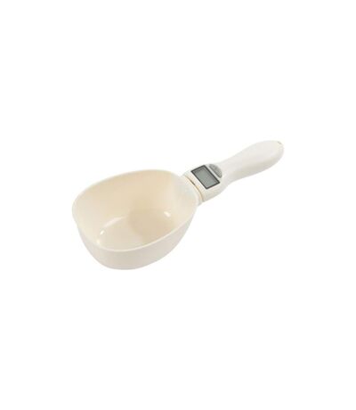 Pelle à Croquettes Balance Électronique 23cm Blanc