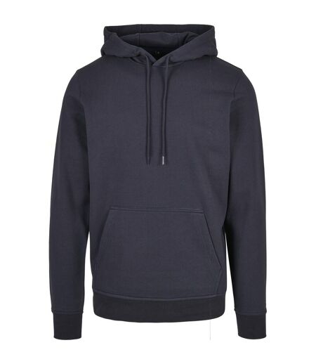 Mens Basic Hoodie Navy Build Your Brand