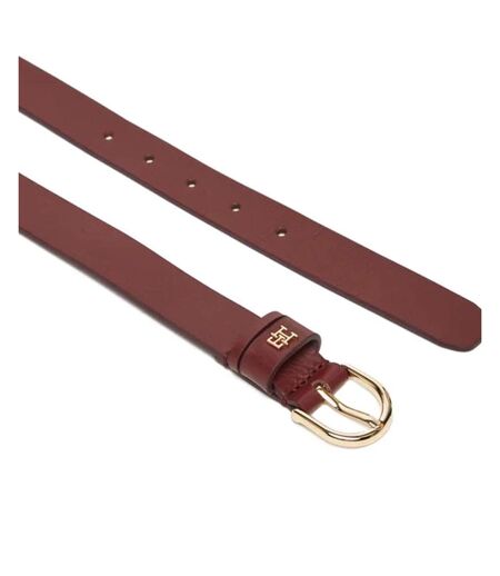 Ceinture bordeaux femme tommy hilfiger essential aci