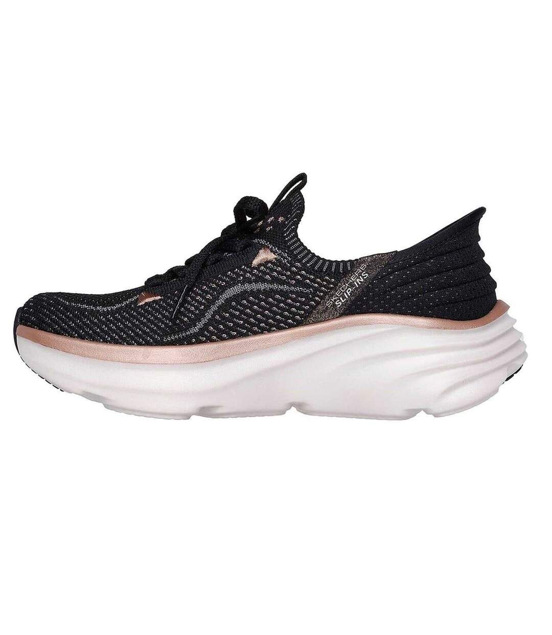 Baskets D´lux Femme Noir Rose Doré Skechers-2
