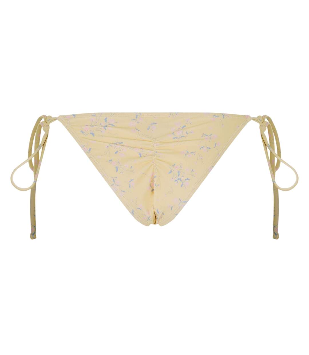 Womens/ladies Triangle Side Tie Bikini Bottoms Butter Yellow Jack Wills-3