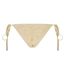 Womens/ladies Triangle Side Tie Bikini Bottoms Butter Yellow Jack Wills-3