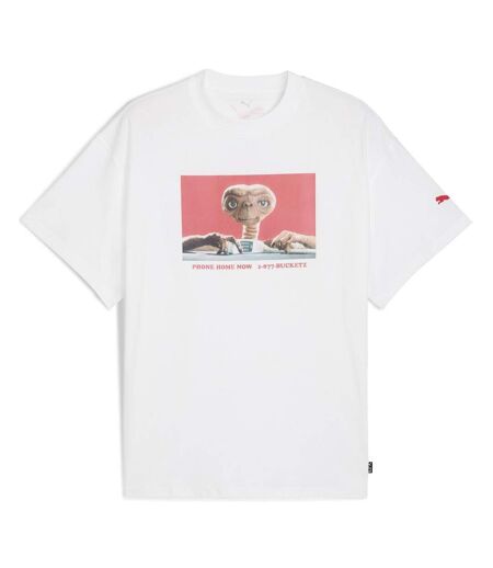 T-Shirt blanc homme puma hoops x e.t.