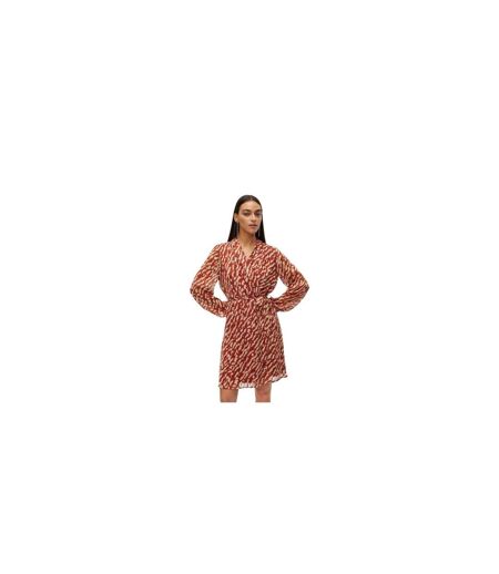 Robe Portefeuille Rie Femme Rouge Foncé Vero Moda