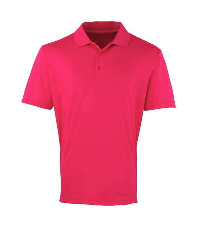 Polo coolchecker homme rose vif Premier Premier