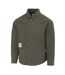 Chemise Manches Longues Motif/style Logo Homme Gris Firetrap-3