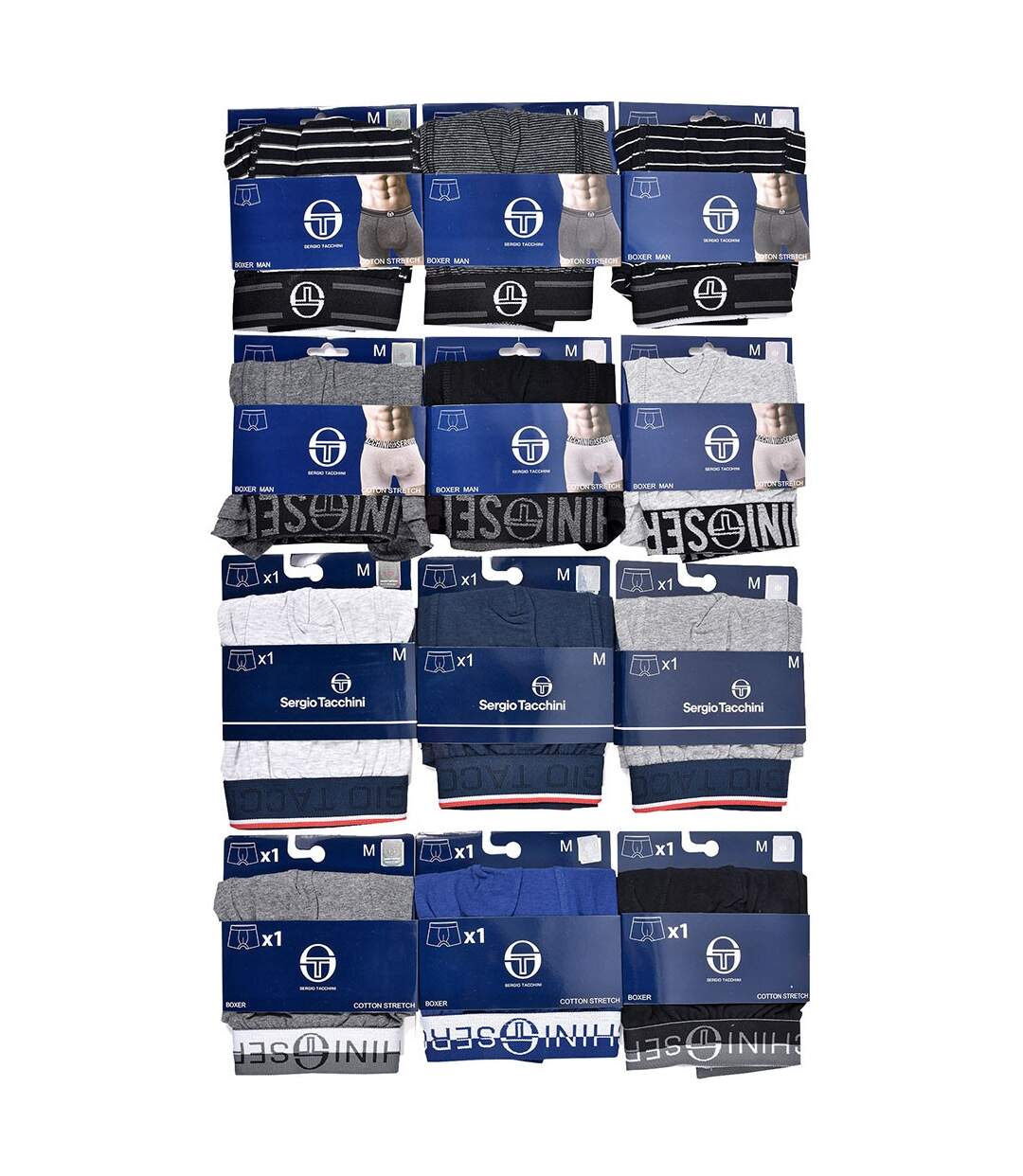 Boxer Homme SERGIO TACCHINI Lot de 12 Pack de 12 Boxers TACCHINI-3