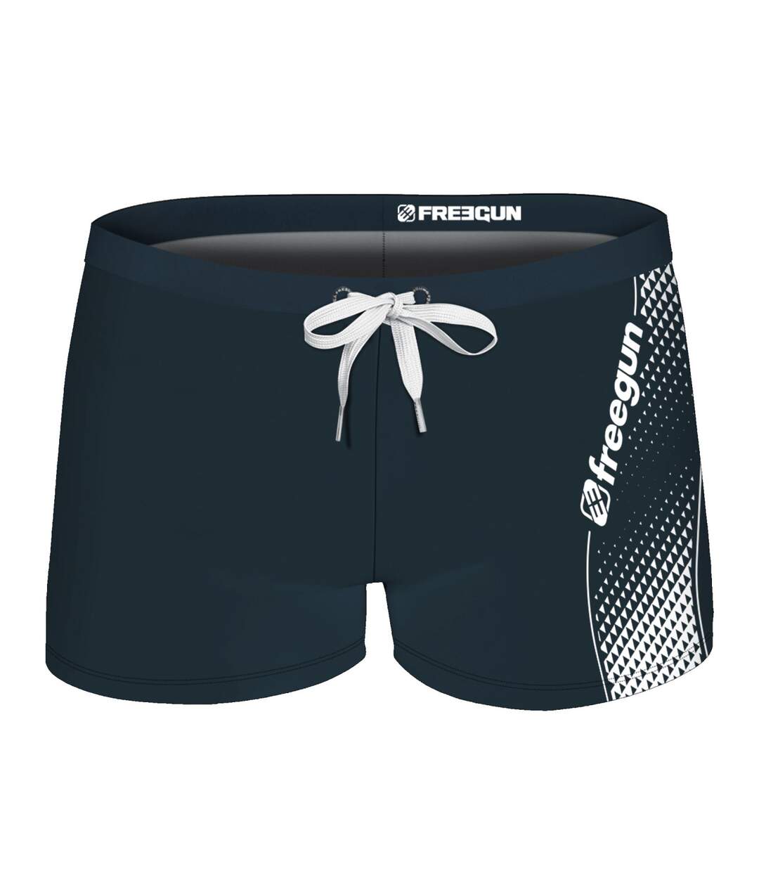 Boxer de bain homme imprimé et uni Bleu Freegun-1