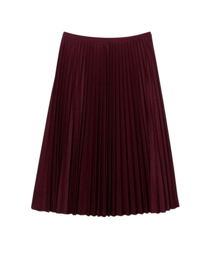 Jupe Style Plissé Fluid Femme Bordeaux Lacoste