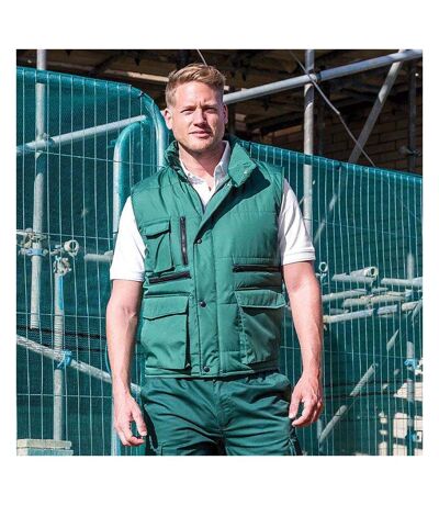 Lance Veste Sans Manches Hydrofuge Et Coupe-vent Homme Vert Bouteille Result