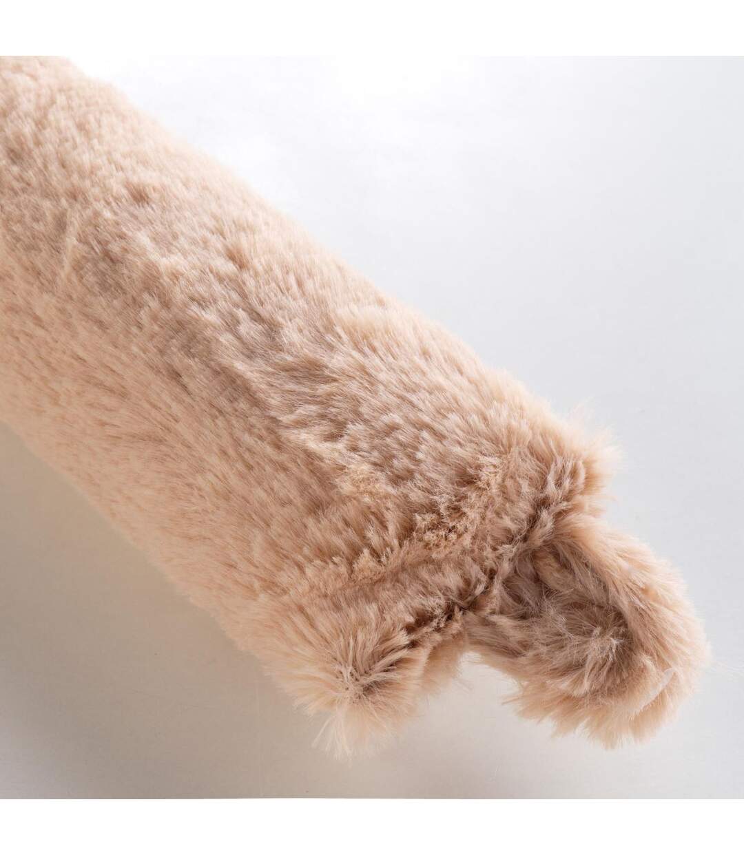 Boudin Bas de Porte Imitation Fourrure Foxy 80cm Sable-2