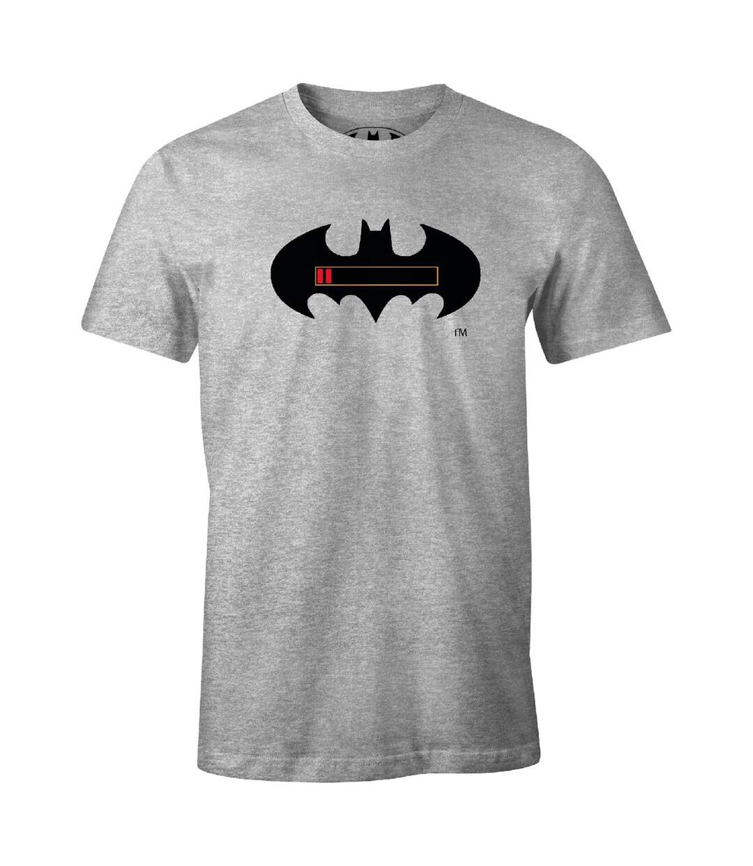 T-shirt Motif/style Battery Dead Homme Gris Batman-1