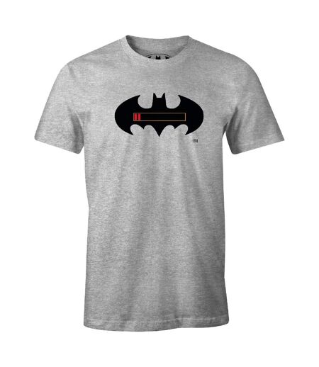 T-shirt Motif/style Battery Dead Homme Gris Batman